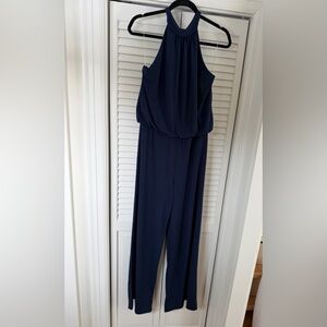 Navy Sleeveless Jumpsuit